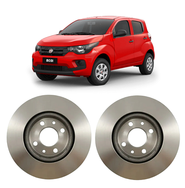 Par de Discos de Freio Dianteiro Fiat Argo 1.3 2018 em Diante Hipper Freios HF32