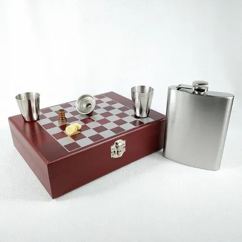 Cantil de Bolso + jogo de xadrez