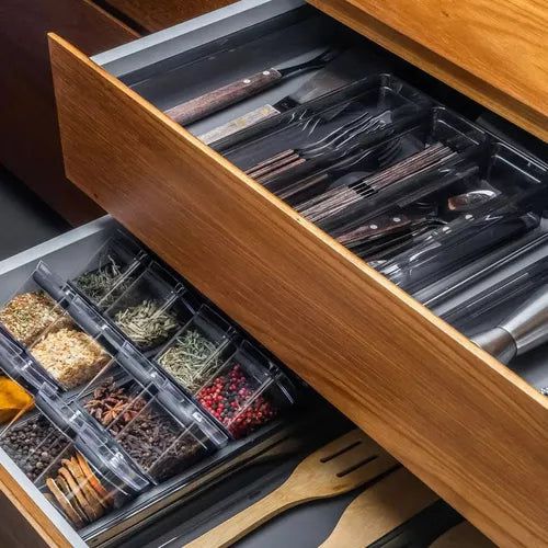 Organizador Temperos 9 pçs Porta Condimentos Gaveta