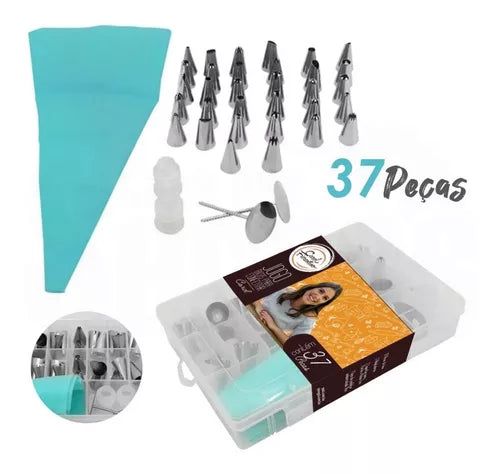 Kit Bico de Confeitar c/37 pçs - Carol Fiorentino