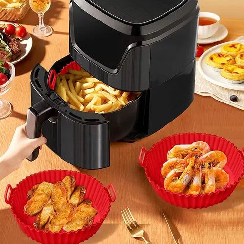 Forma de Silicone p/Air Fryer - Redonda