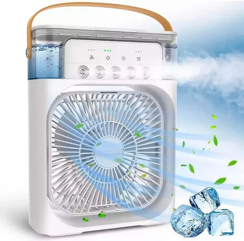Mini Climatizador de ar com reservatório para Água e Gelo