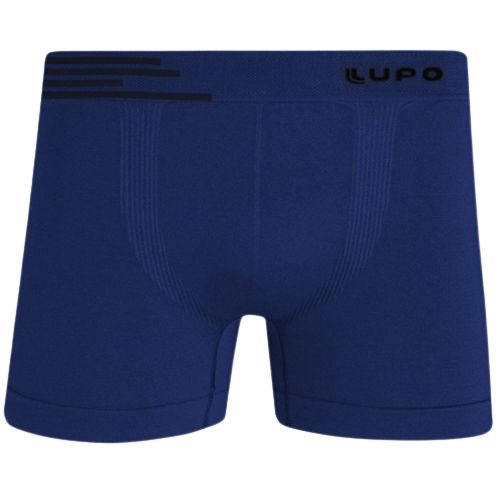 Cueca Boxer Infantil Em Microfibra sem Costura Azul Lupo