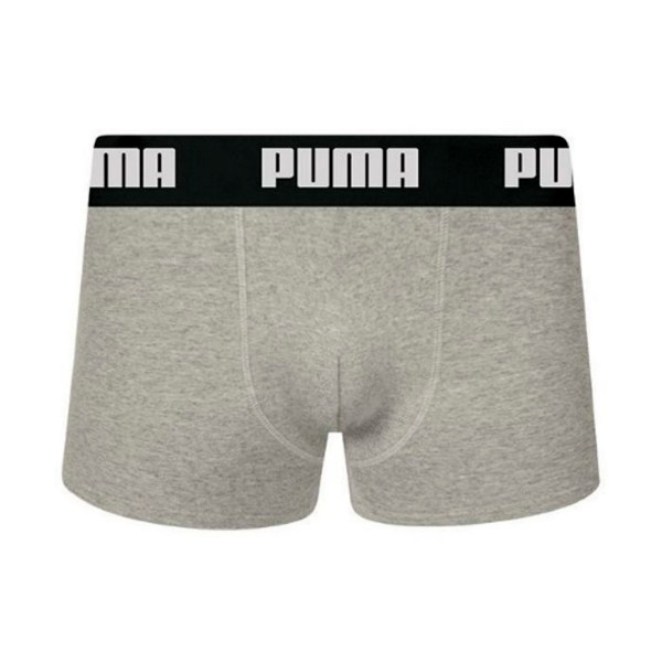 Cueca Boxer Em Algodão Cinza Puma