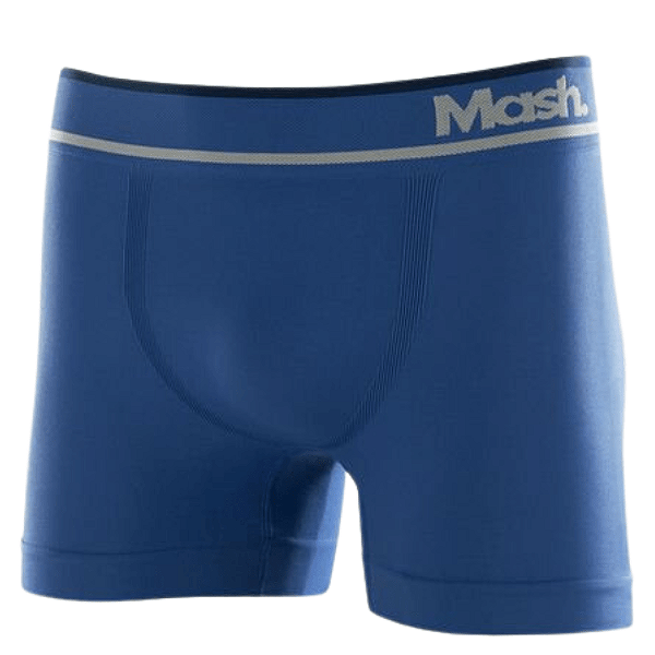 Cueca Boxer Em Microfibra Sem Costura Azul Royal Mash REF 710.04