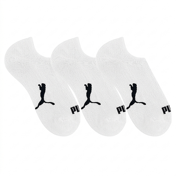 Kit C/3 Meias Sapatilha Invisível Unissex Puma