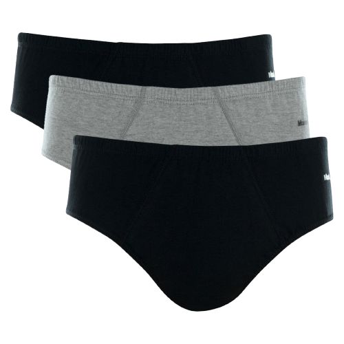 Kit C/3 Cuecas Slip Em Algodão Com Elástico Embutido Mash 110.04