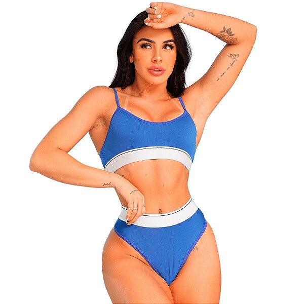 Kits De Conjunto Top e Calcinha Sem Bojo Cores Variadas