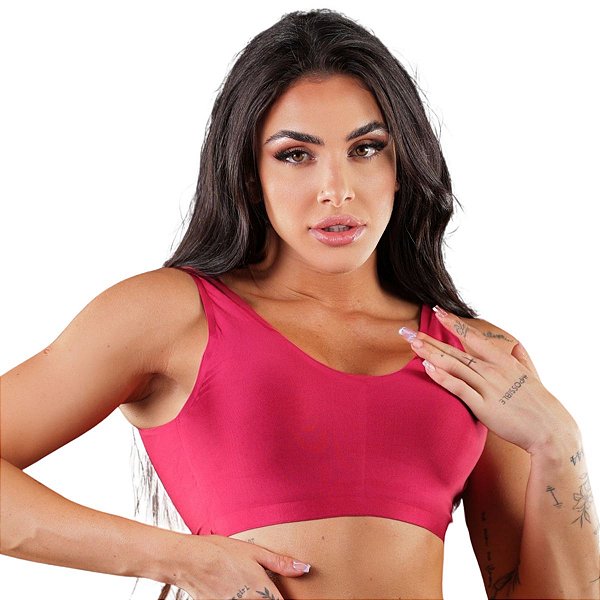 Kits De Top Nadador Bojo Removível Cores Variadas