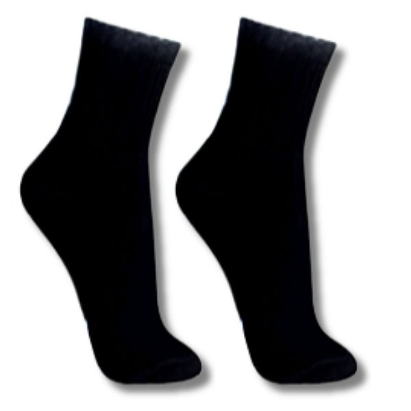 Kits De Pares Meia Longa Preta