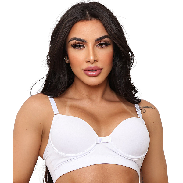 Sutiã Básico Com Bojo Push Up de Poliamida Solteirinho