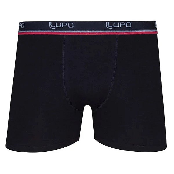 Cueca Boxer Plus Size em Algodão Com Elastano Lupo 653