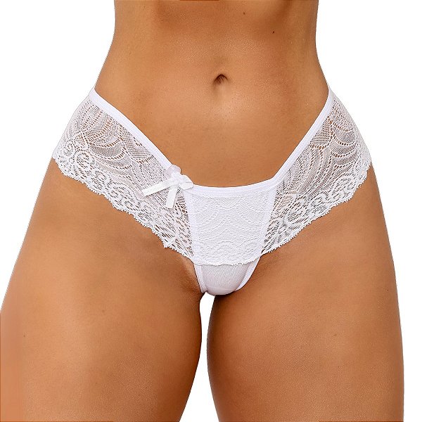 Kit com 2 Calcinhas Rendada Fio Aline Cores Variadas 082