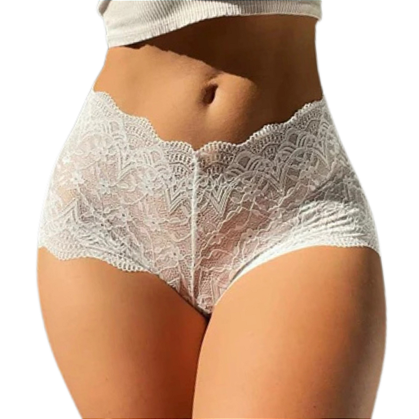 Kit De Calcinhas Caleçon Rendada Alto Shortinho Sensual