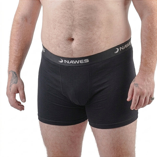 Cueca Boxer Masculina Plus Size Lisa em Algodão Nawes N22