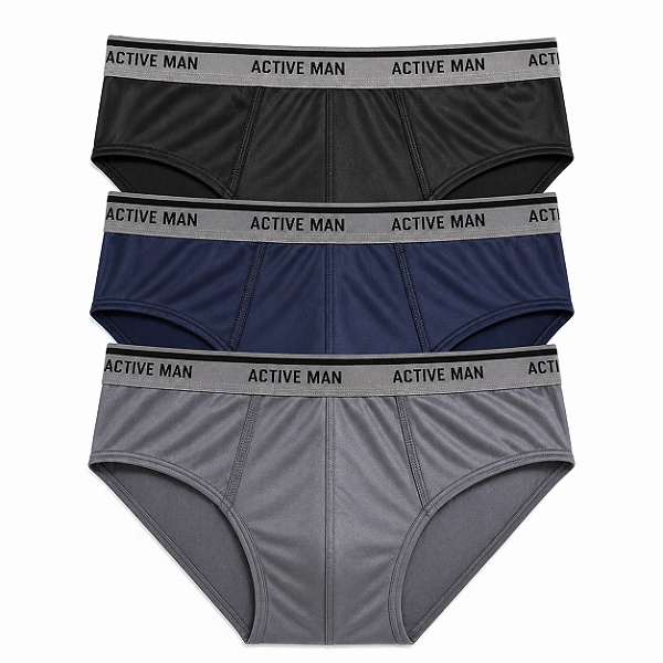 Kit C/3 Cueca Slip Plus Size em Microfibra Active Men