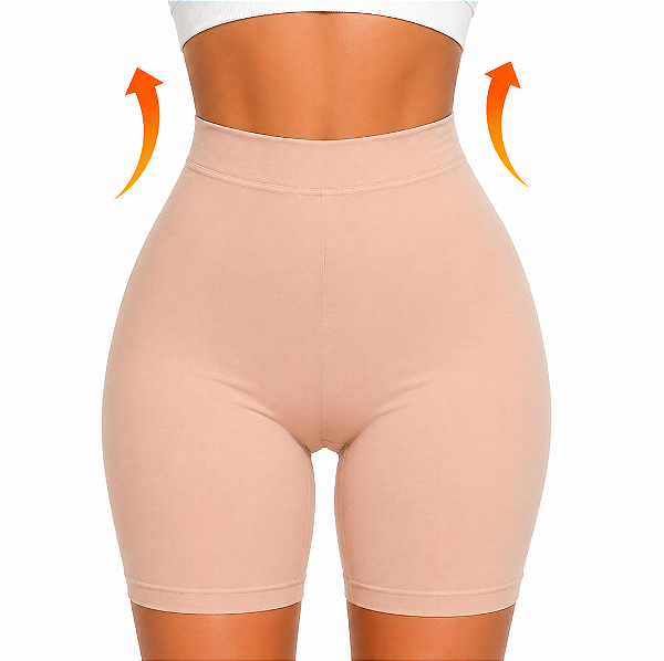 Short Segunda Pele Alta Compressão Feminino Modelador Academia Princesa Catarina Ref 017
