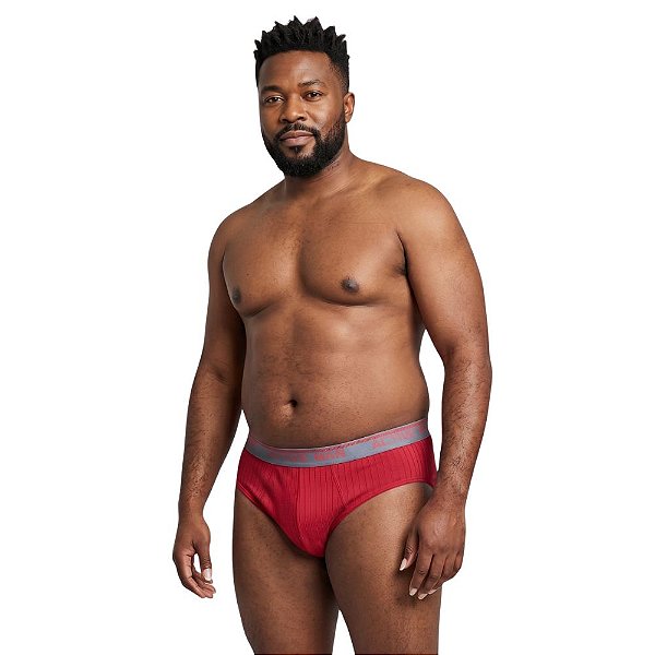 Kit c/3 Cuecas Slip Masculina Plus Size Algodão Ref.:23 Active Man