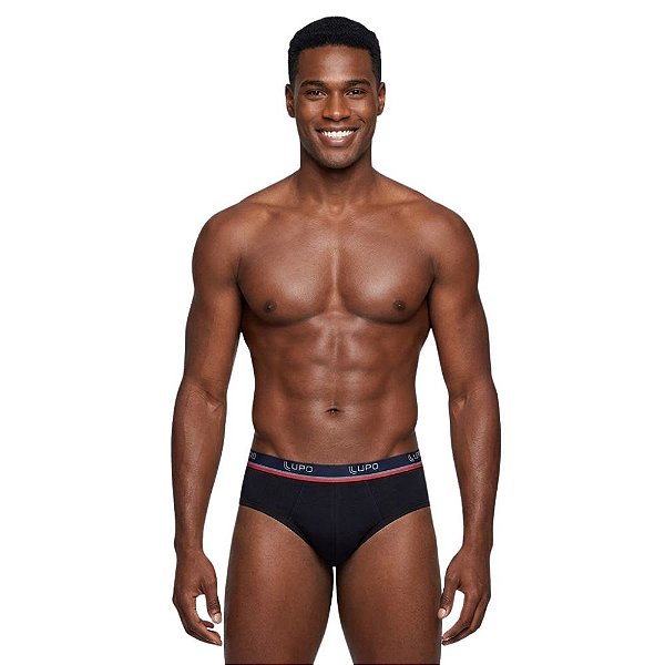 TESTE Cueca Slip Algodão com Elastano Ref.: 524-002 Lupo