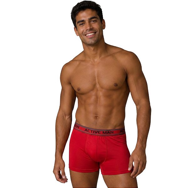 Cueca Boxer Ciclista Microfibra Sortido Ref.20 Active Man