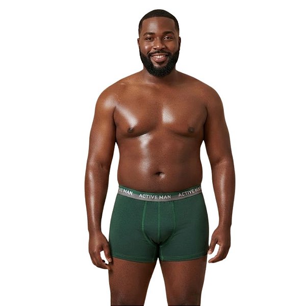 TESTE Cueca Boxer Plus Size Algodão Cotton Ref.19 Sortido Active Man
