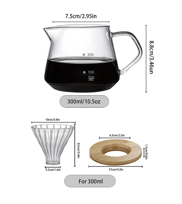 Cafeteira com Coador - 300ml