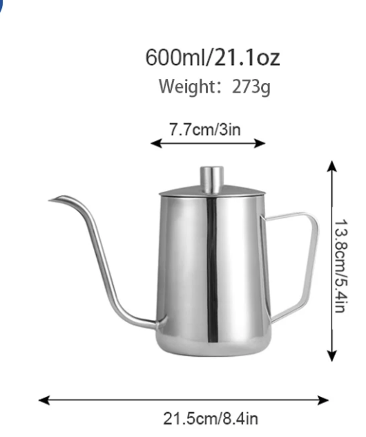 CHALEIRA BICO DE GANSO - AÇO INOXIDÁVEL