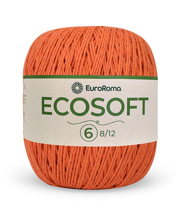 Fio EuroRoma Ecosoft 8/12 - Cor Laranja | n°6: Sua Escolha para Amigurumis, Moda e Decoração