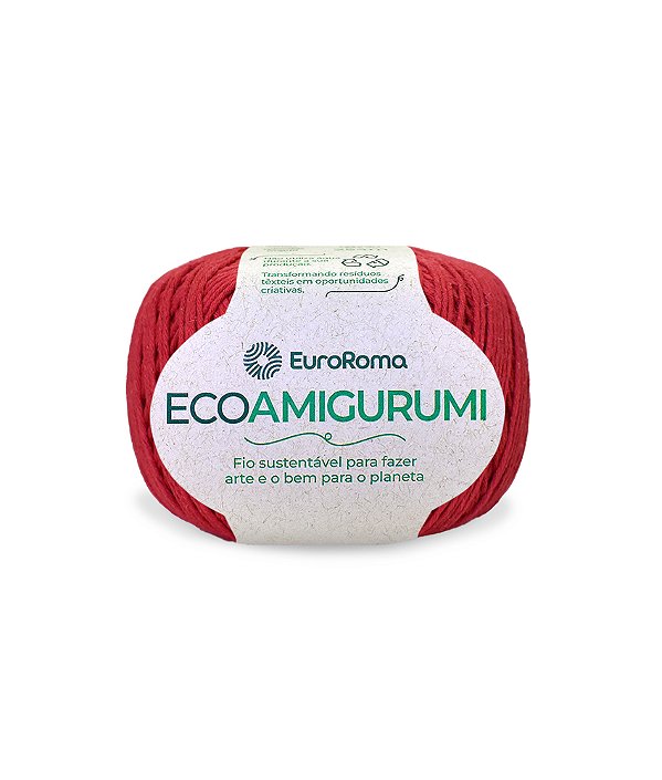Fio Ecoamigurumi da EuroRoma - Cor Vermelho