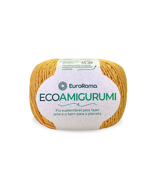 Fio Ecoamigurumi da EuroRoma - Cor Mostarda | Seu Amigo Sustentável de Crochê
