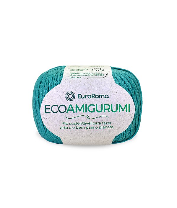 Fio Ecoamigurumi da EuroRoma - Cor Verde Água Escuro