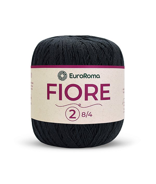 Novelo Fiore Fio 2 - EuroRoma 8/4 - Cor Preto