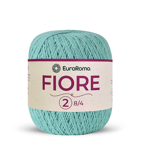 Novelo Fiore Fio 2 - EuroRoma 8/4 - Cor Verde Água Claro