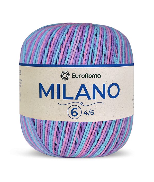 Novelo Milano EuroRoma  - Lavanda - Fio Sustentável de Algodão Reciclado | 400g