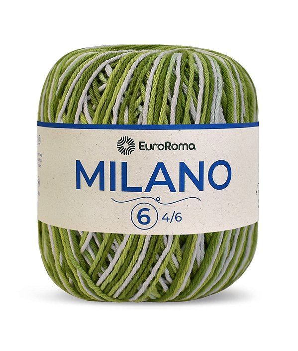 Novelo Milano EuroRoma - Verde Limão - Fio Sustentável de Algodão Reciclado | 400g