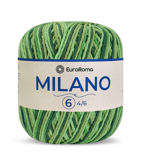 Novelo Milano EuroRoma  - Esmeralda - Fio Sustentável de Algodão Reciclado | 400g