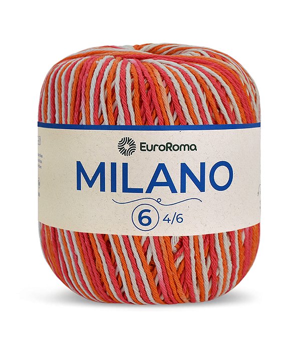 Novelo Milano EuroRoma  - Salmão - Fio Sustentável de Algodão Reciclado | 400g