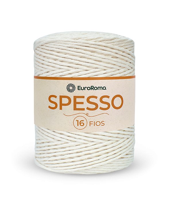 Barbante Spesso 16 Fios - EuroRoma - 1kg - Cor Cru