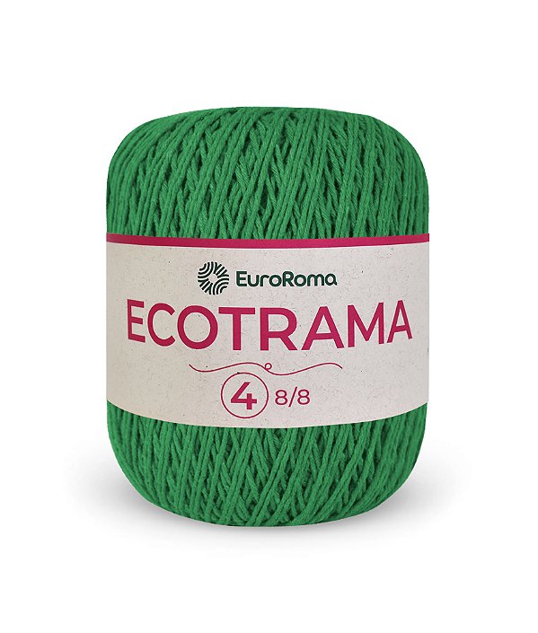 Linha Ecotrama Euroroma 200g - Cor Verde Bandeira | Fios Sustentáveis para  Amigurumis e Crochê Criativos - Bambu Rosa