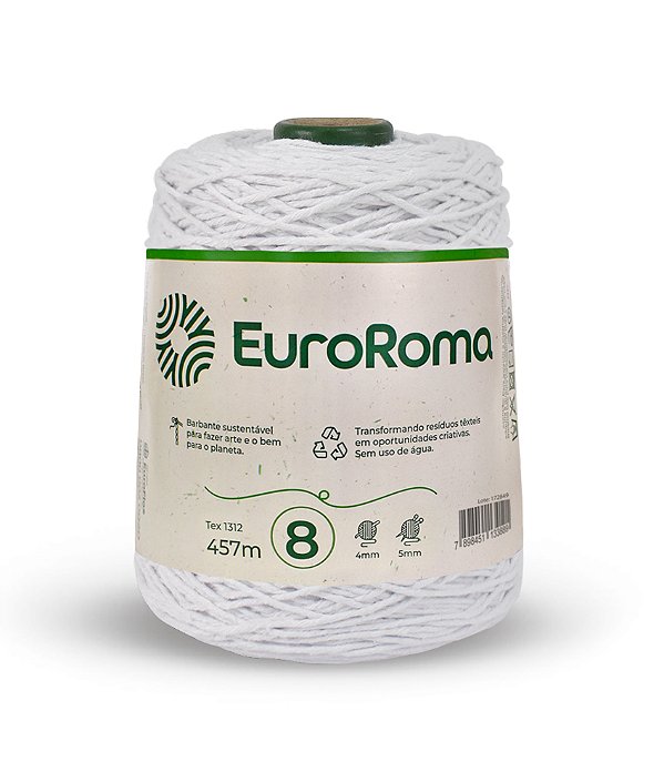 Barbante EuroRoma N°8 - Cor Branco