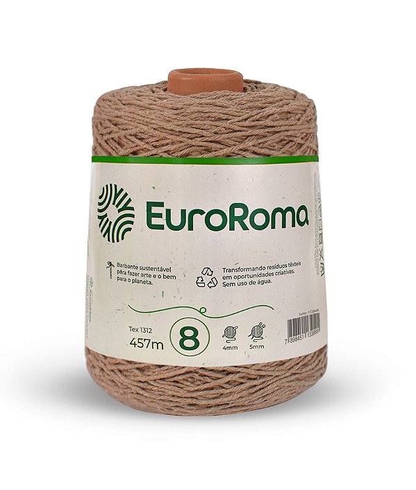 Barbante EuroRoma N°8 - Cor Bege