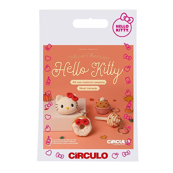Kit Amigurumi Coleção Chaveiros Hello Kitty – Círculo