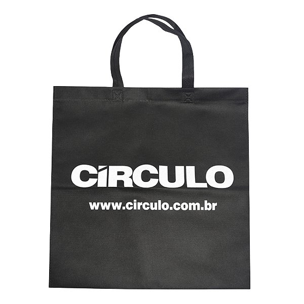 Sacola de TNT Círculo Cor 20 Preta