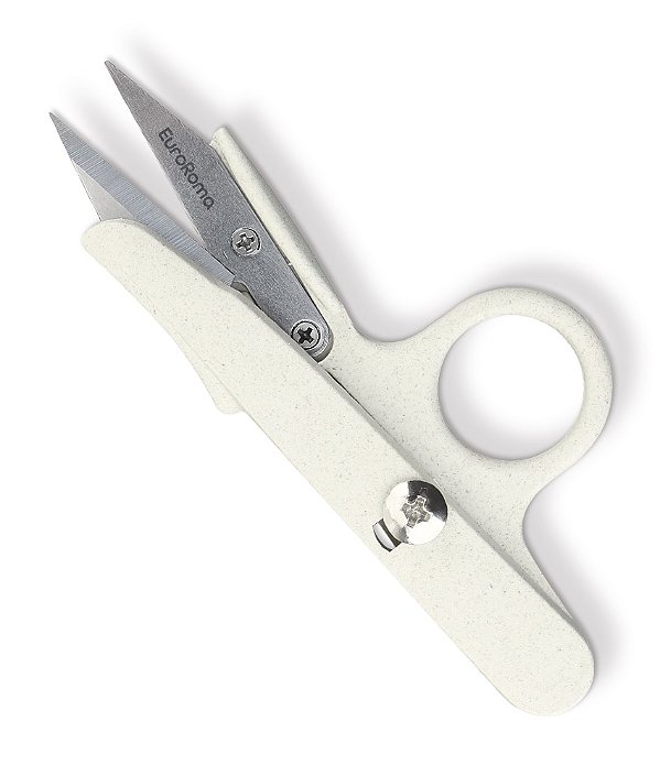 Tesoura de Arremate EuroRoma Natural 12cm – Precisão para Artesanato, Costura e Crochê