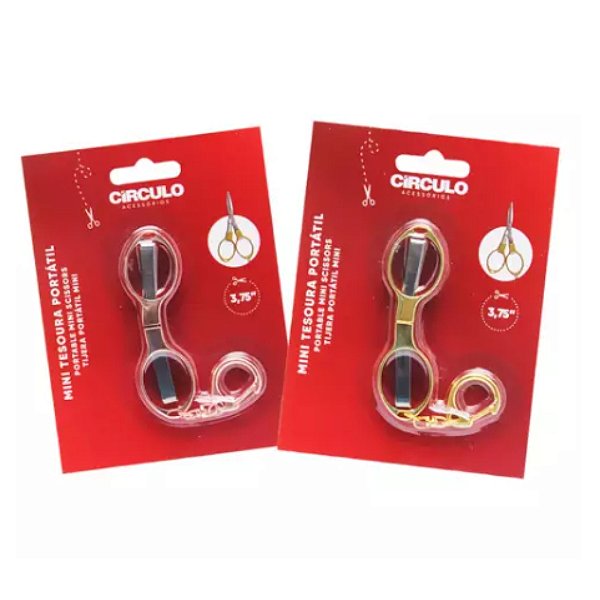Mini Tesoura Portátil Circulo