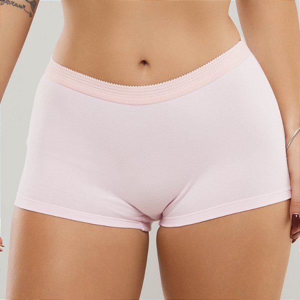 CALCINHA BOYSHORT EM COTTON