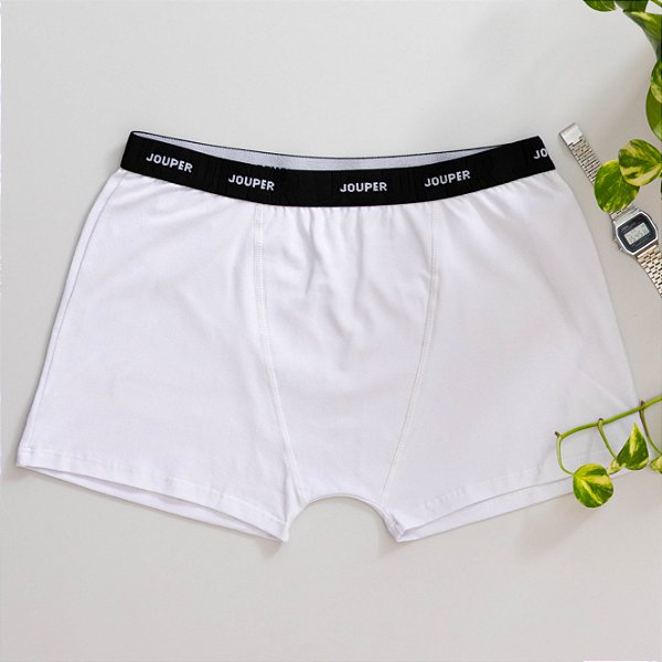 CUECA BOXER COTTON BRANCO