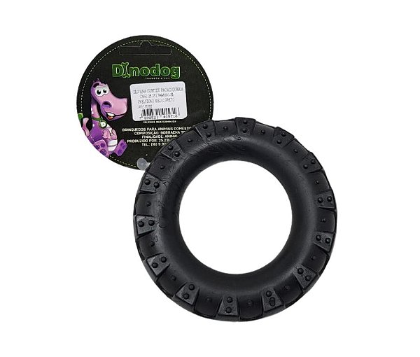 Pneu canino preto médio