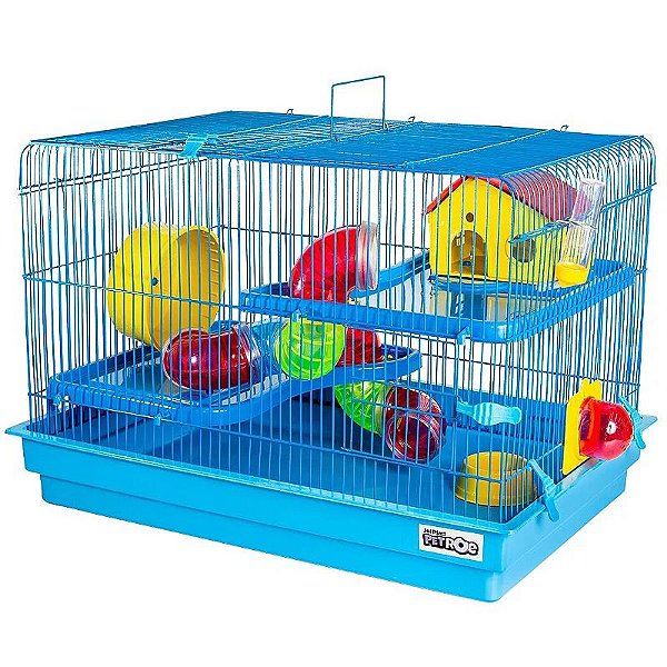 GAIOLA PARA HAMSTER BIG SPACE AZUL