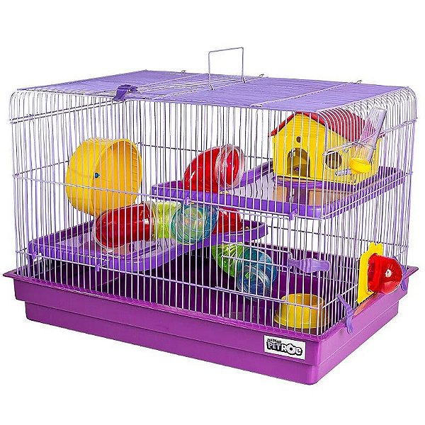GAIOLA PARA HAMSTER BIG SPACE LILÁS